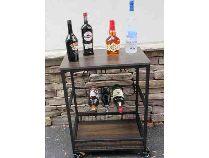 Bar to go! Bar cart and a selection of premium wine and spirits