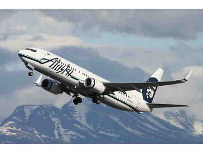 "2 Round Trip Unrestricted Tickets on Alaska Airlines!"
