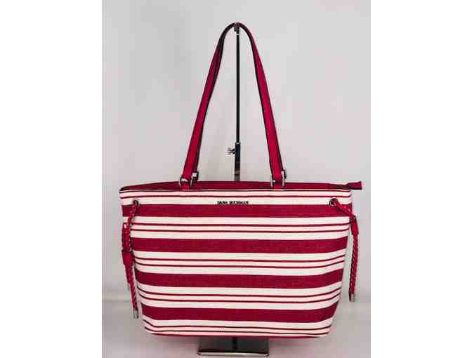 Dana Buchman Pink & Cream stripe Tote
