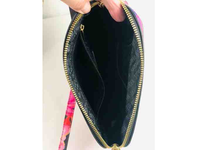 Steve Madden Black and Pink Floral Crossbody