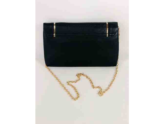 Guess Black Clutch w/ gold hardware