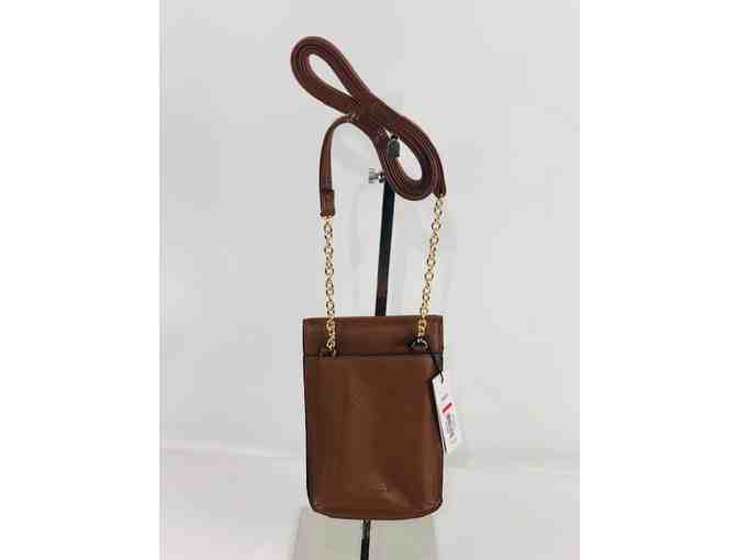 Apt 9 Brown cell phone case w/ side credit card pocket