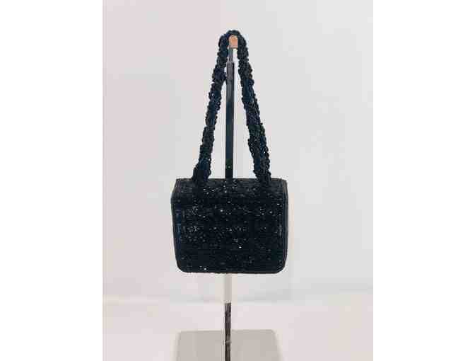 Black Sparkly evening clutch w/ handle