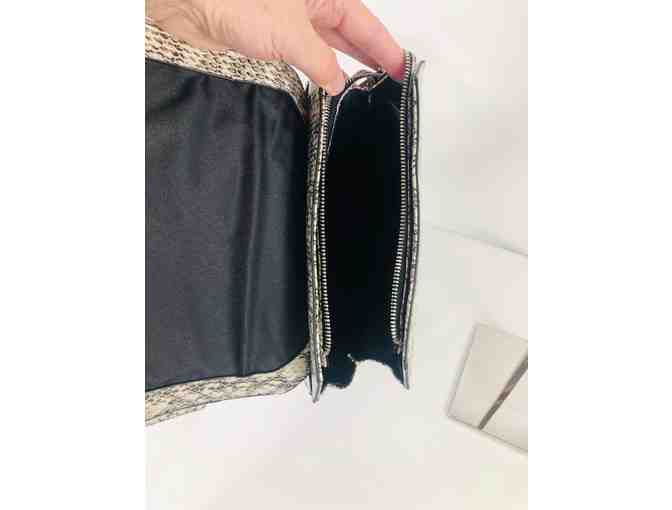 Alfani Black and Cream Python Backpack