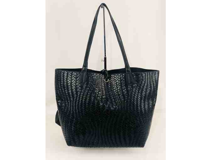 Fashion Dazzle Vegan Black Tote