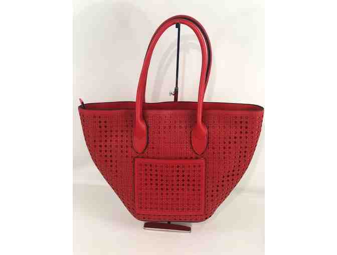 Sondra Robers Red Tote Large -It's a beauty!