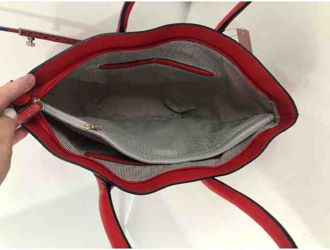Sondra Robers Red Tote Large -It's a beauty!