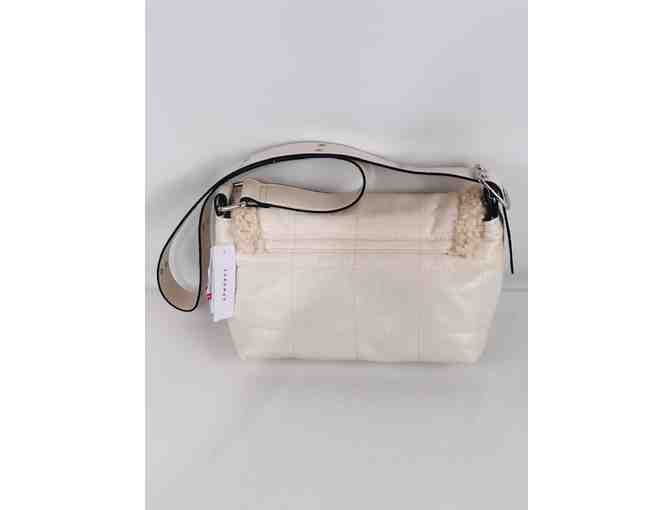 Top Shop Cream Shoulder bag with shearing trim
