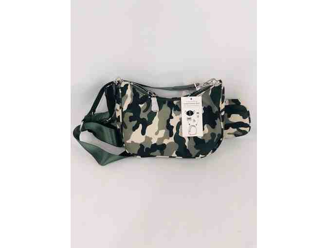 Urban Camo Handle and Crossbody w/ additional bag attached