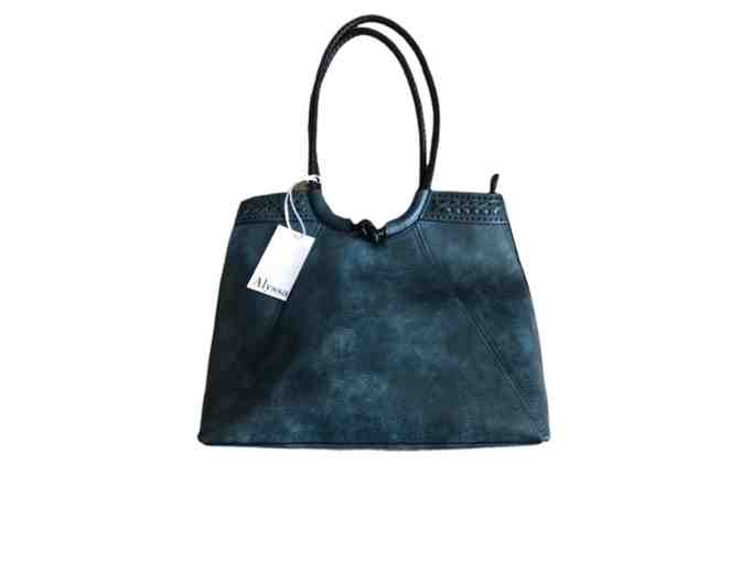 Alyssa Blue Multi-tone Handbag 2 piece set