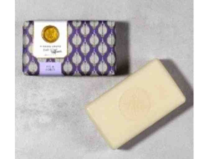 THE SOAP & PAPER FACTORY- an assortment of FIG & HONEY bath and body products.