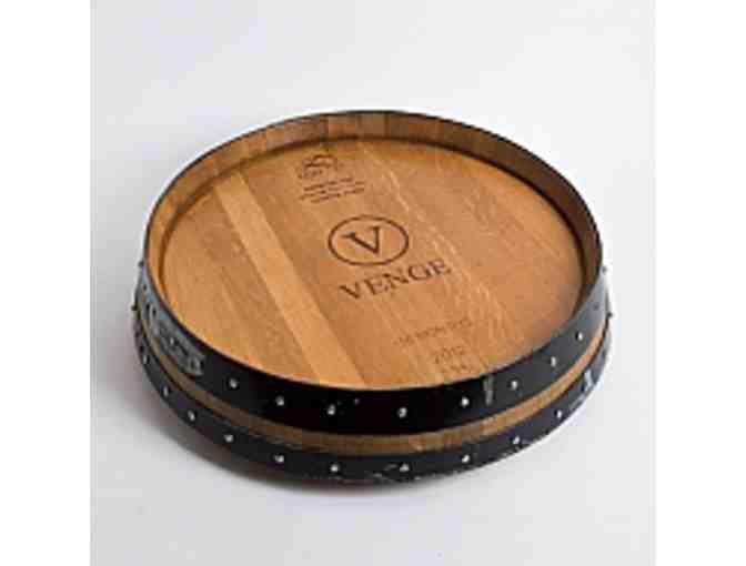 Napa Valley Banded Wine Barrel Lazy Susan