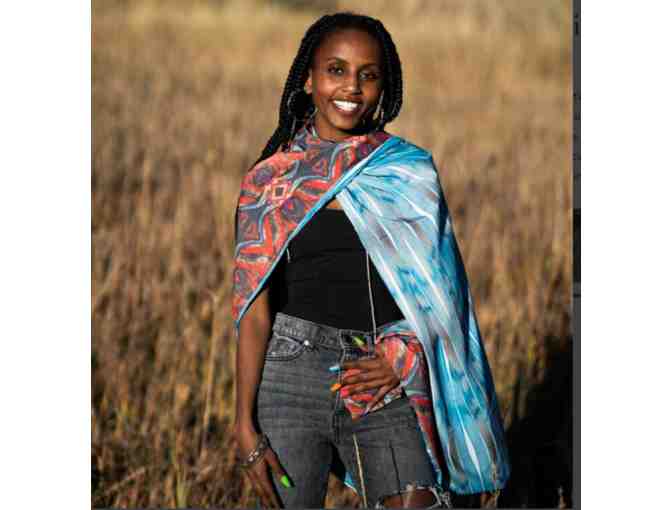 Bull Thistle Chiffon Scarf- Isa Catto Studio