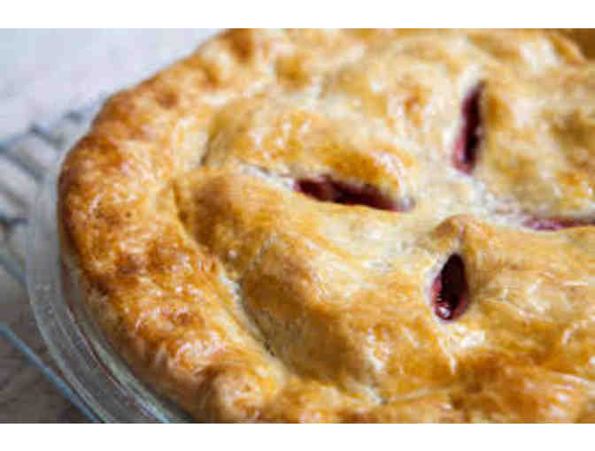 one organic strawberry rhubarb pie