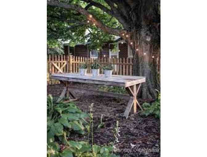 Garden to Table dinner served in the CCS garden -Table of 4