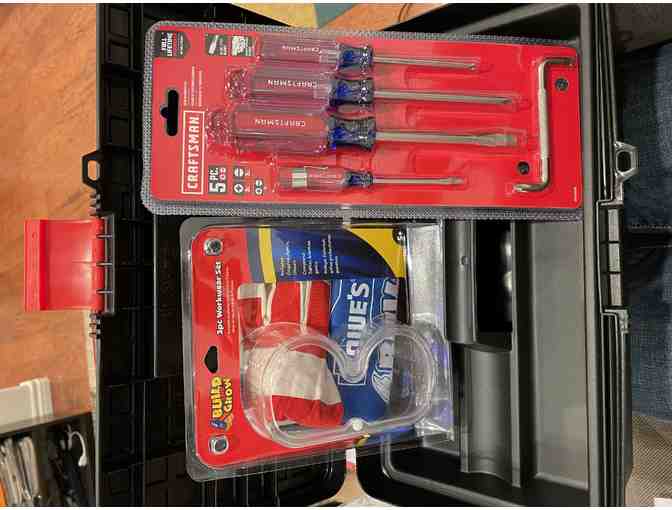 Black Plastic Lockable Tool Box, 5PC. Screwdriver Set, 3PC. Workwear Set from LOWE'S