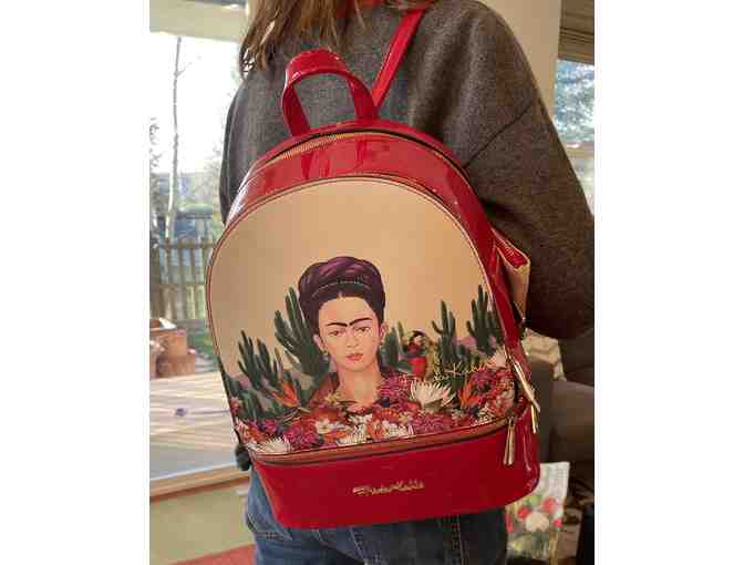 Custom Made Frida Kahlo Backpack and Wallet from Gloria's Boutique