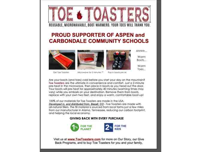 Toe Toasters-reusable boot and skate warmers
