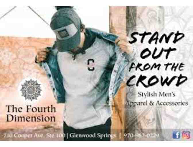 $25 Gift Certificate to Fourth Dimension, Men's Clothing Boutique in Glenwood Springs