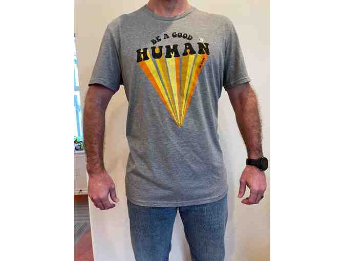 Be a Good Human T-shirt and UV Protected Sticker from Be Hippy
