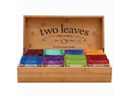 6 Slot Bamboo Tea Box Filled with Tea from Two Leaves and A Bud