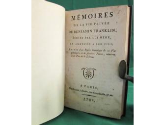 M??moires de la vie priv??e de Benjamin Franklin, ??c