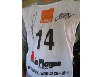 World Cup Ski Bib Worn at the Event and Signed by Torin Yater Wallace - 2011
