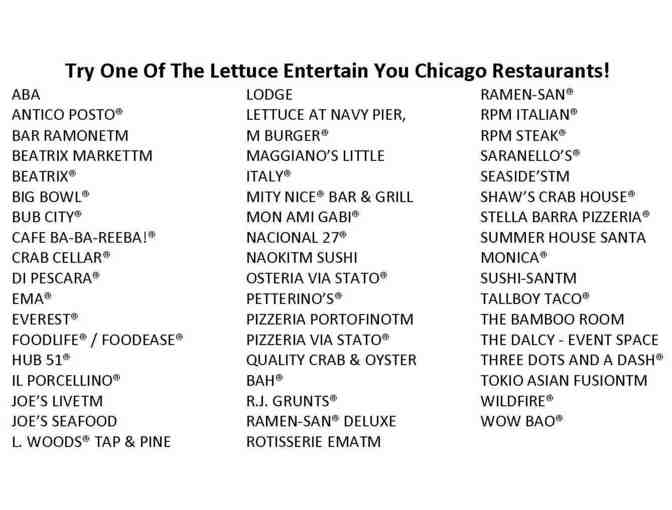$200 Lettuce Entertain You Gift Cards - Photo 1