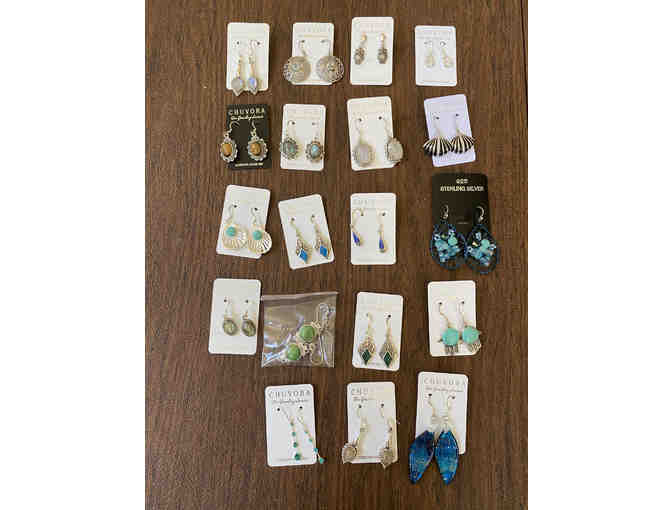 Large Lot of 19 Pairs of Dangling Earrings