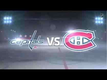 Hockey Fans! Two Tickets Washington Capitals vs Montreal Canadiens