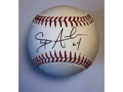 SF Giants Baseball, autographed by Shaun Anderson, #64