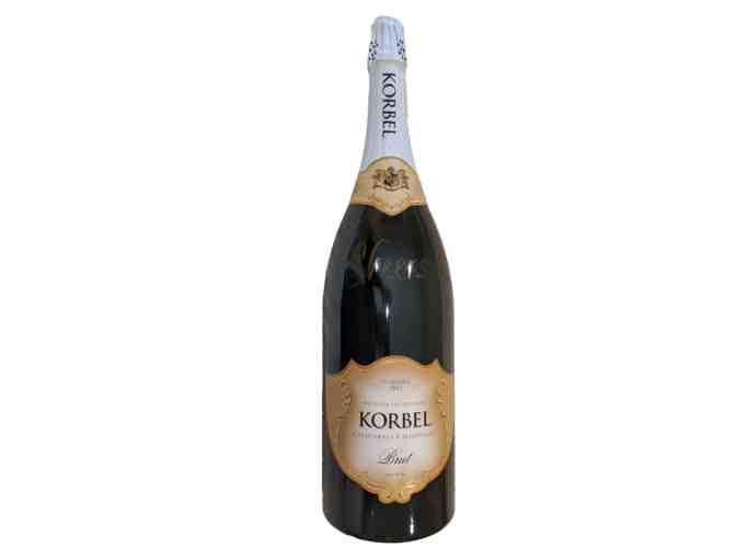 Korbel - One 3-liter Bottle Brut Champagne, Signed by Korbel Owner