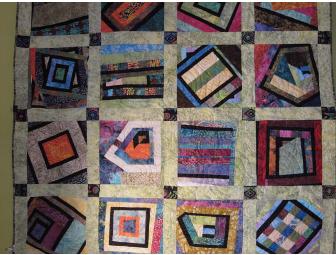 Hand Made Batik Fabric Quilt