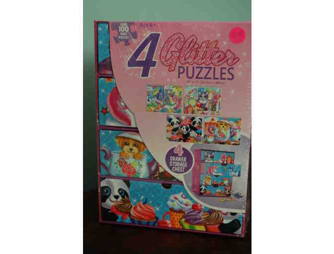 Set of 4 Glitter Puzzles