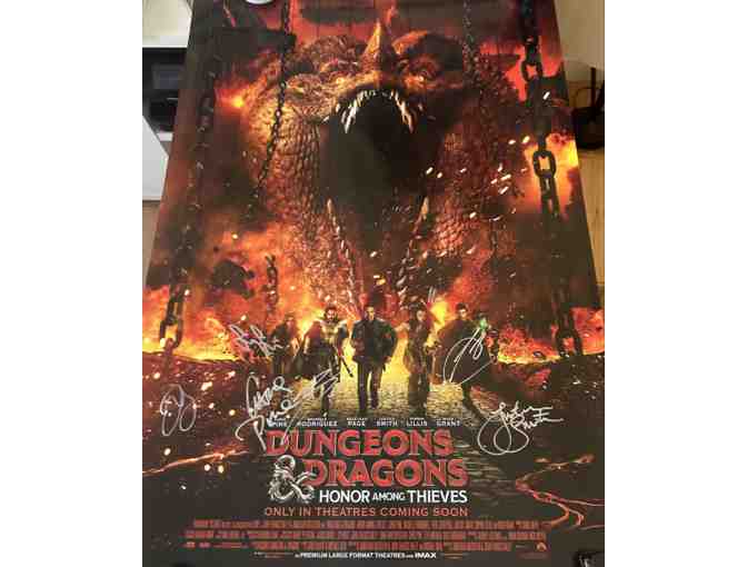 Signed Dungeons & Dragons: Honor Among Thieves Movie Poster