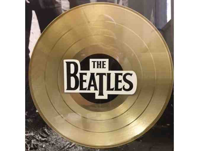 BEATLES Framed Final Photo with Gold LP