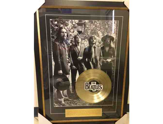 BEATLES Framed Final Photo with Gold LP
