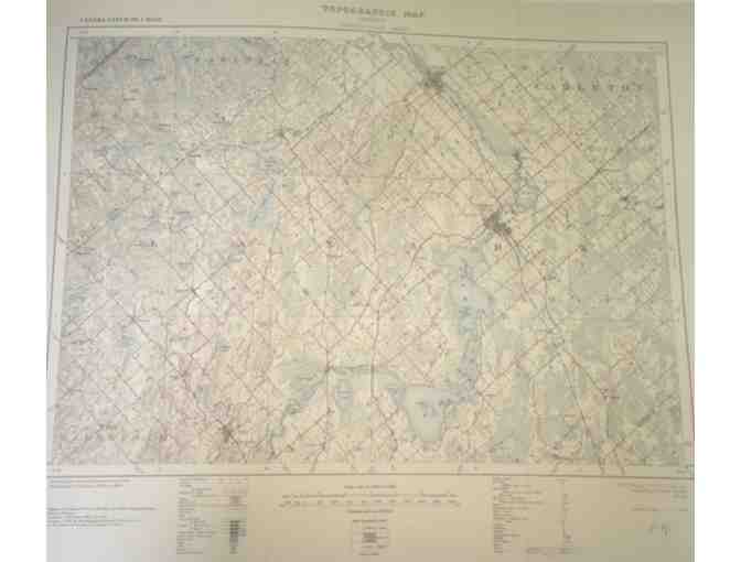 1929 Printed Map of Carleton Place