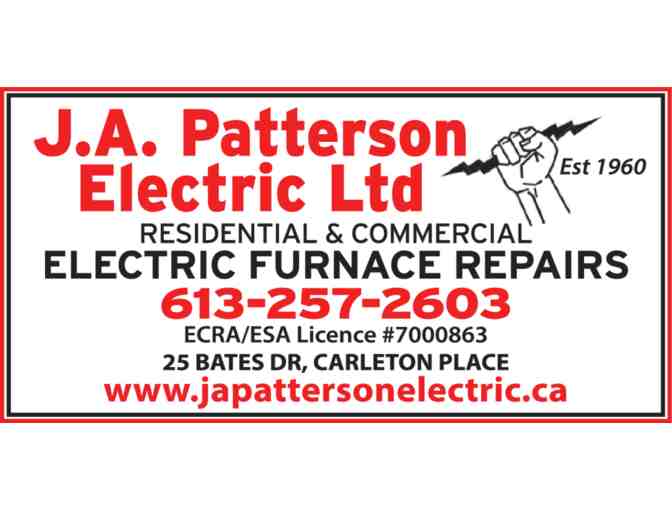 An Electrifying Deal! $200 in labour from J.A. Patterson Electrical Ltd!
