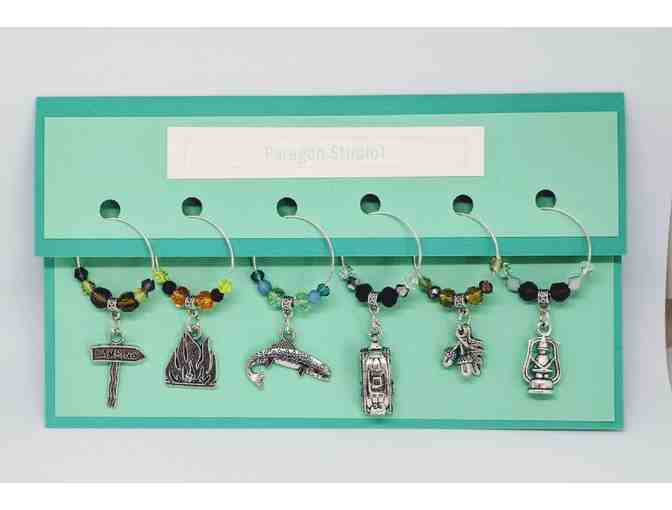 Outdoor Theme Beautiful Wine Charm with Matching Bookmark