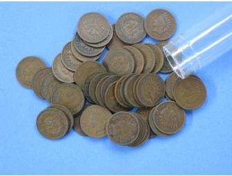 Indian Head cents- Roll of 50 Coins