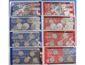 1999 thru 2010 United States Mint Sealed- Uncirculated Quarter Collection