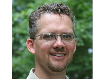 Carved and painted basswood mirror by Brent Skidmore