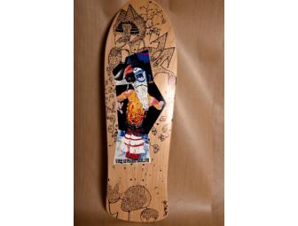 Cedric Bixler-Zavala of The Mars Volta decorated Skateboard