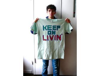 JD Samson of Le Tigre decorated T-Shirt