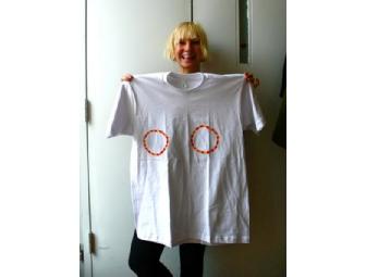 SIA signed and decorated one-of-a-kind T-Shirt