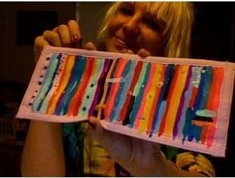 SIA one-of-a-kind wallet, decorated by Sia Furler