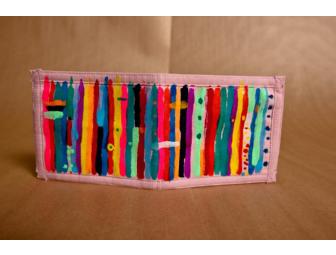 SIA one-of-a-kind wallet, decorated by Sia Furler