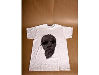 Fran Healy of Travis decorated and signed this one-of-a-kind shirt