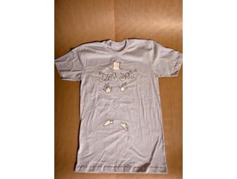 Little Joy one-of-a-kind, grey, unisex shirt, signed by all band members